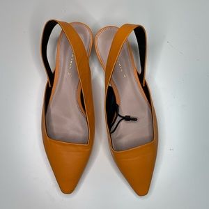 Mustard color fall Zara flats